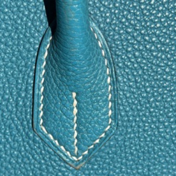 Hermes Birkin 35 Blue Togo Leather Palladium Hardware - Picture 12 of 15